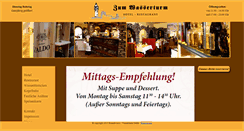 Desktop Screenshot of hotel-zum-wasserturm.de